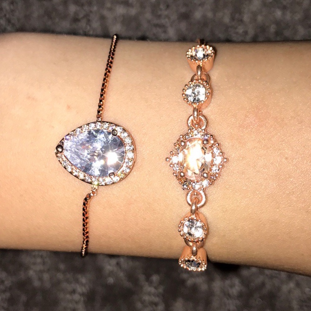 100% real crystal zirconia bracelets